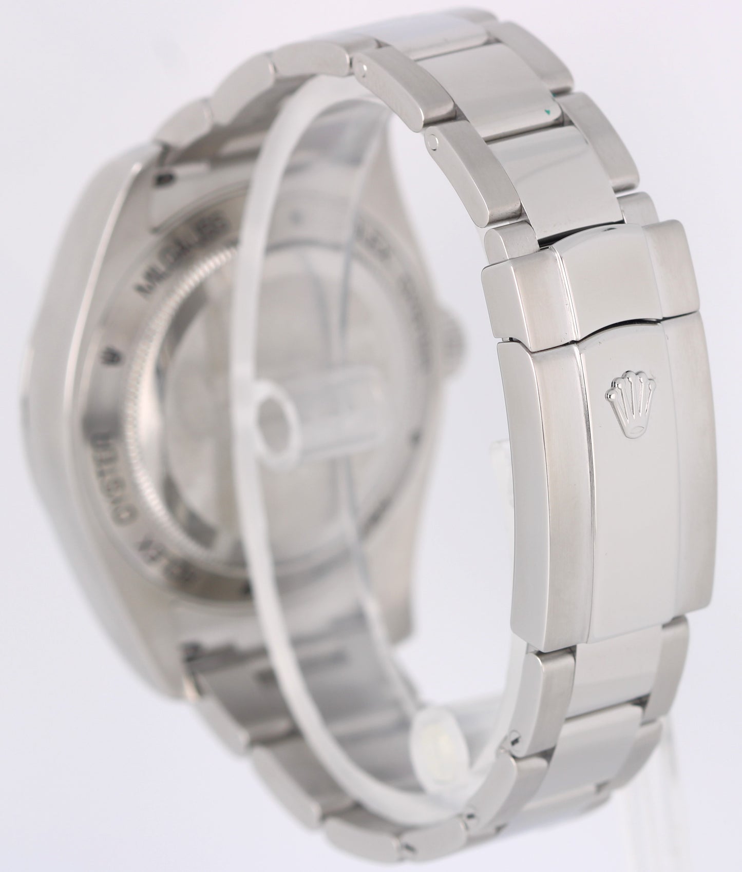 Rolex Milgauss Stainless Steel Green Crystal Black 40mm 116400 Watch