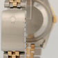 Rolex DateJust Turn-O-Graph BLACK PYRAMID ROMAN Thunderbird 36mm 18K Gold 16263
