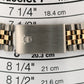 Rolex DateJust Turn-O-Graph BLACK PYRAMID ROMAN Thunderbird 36mm 18K Gold 16263
