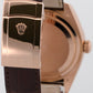 Rolex Sky-Dweller 42mm WHITE 18K Rose Gold Fluted Brown LEATHER 326135 Watch BOX