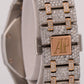 Audemars Piguet Royal Oak PAVE DIAMOND 18K Rose Gold Steel 33mm Watch 67650SR