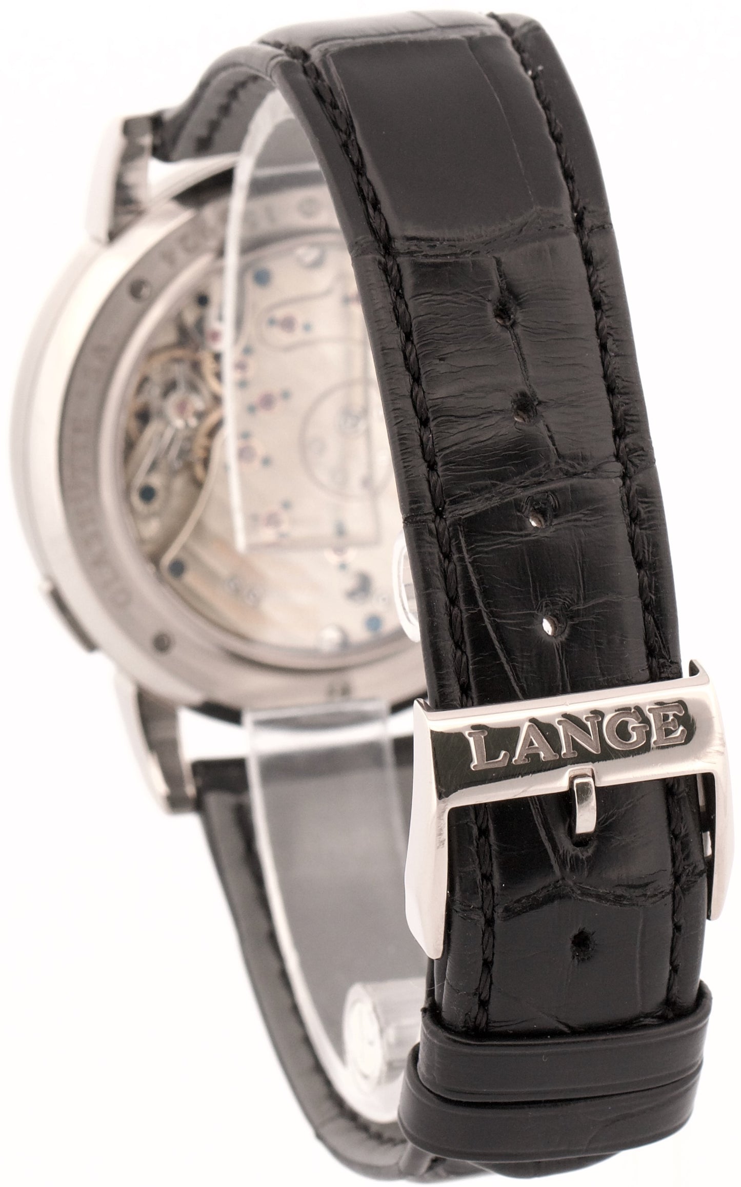2007 PAPERS A. Lange & Sohne LUMINOUS BLACK 18K White Gold 41.9mm 115.029 BOX