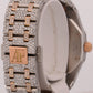 Audemars Piguet Royal Oak PAVE DIAMOND 18K Rose Gold Steel 33mm Watch 67650SR