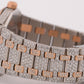 Audemars Piguet Royal Oak PAVE DIAMOND 18K Rose Gold Steel 33mm Watch 67650SR