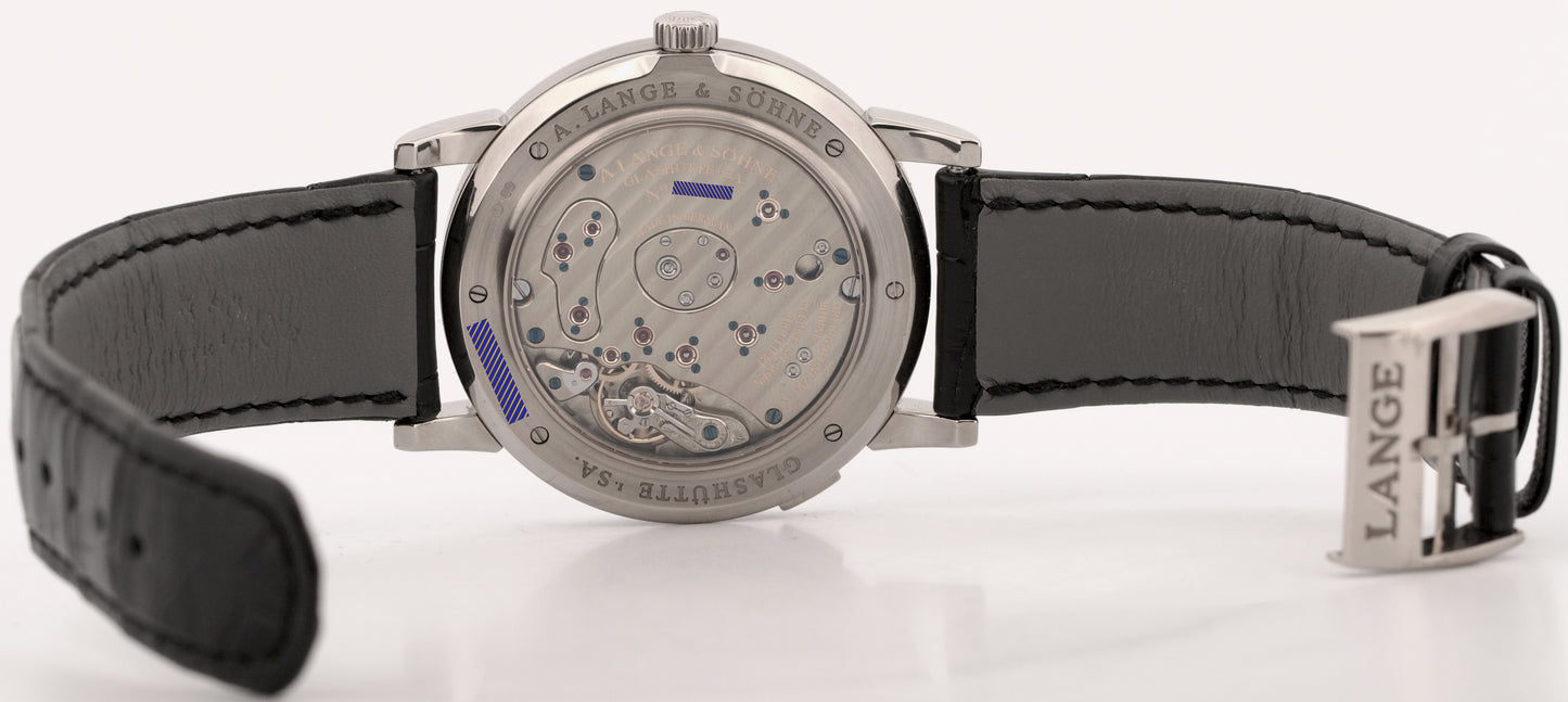 2007 PAPERS A. Lange & Sohne LUMINOUS BLACK 18K White Gold 41.9mm 115.029 BOX