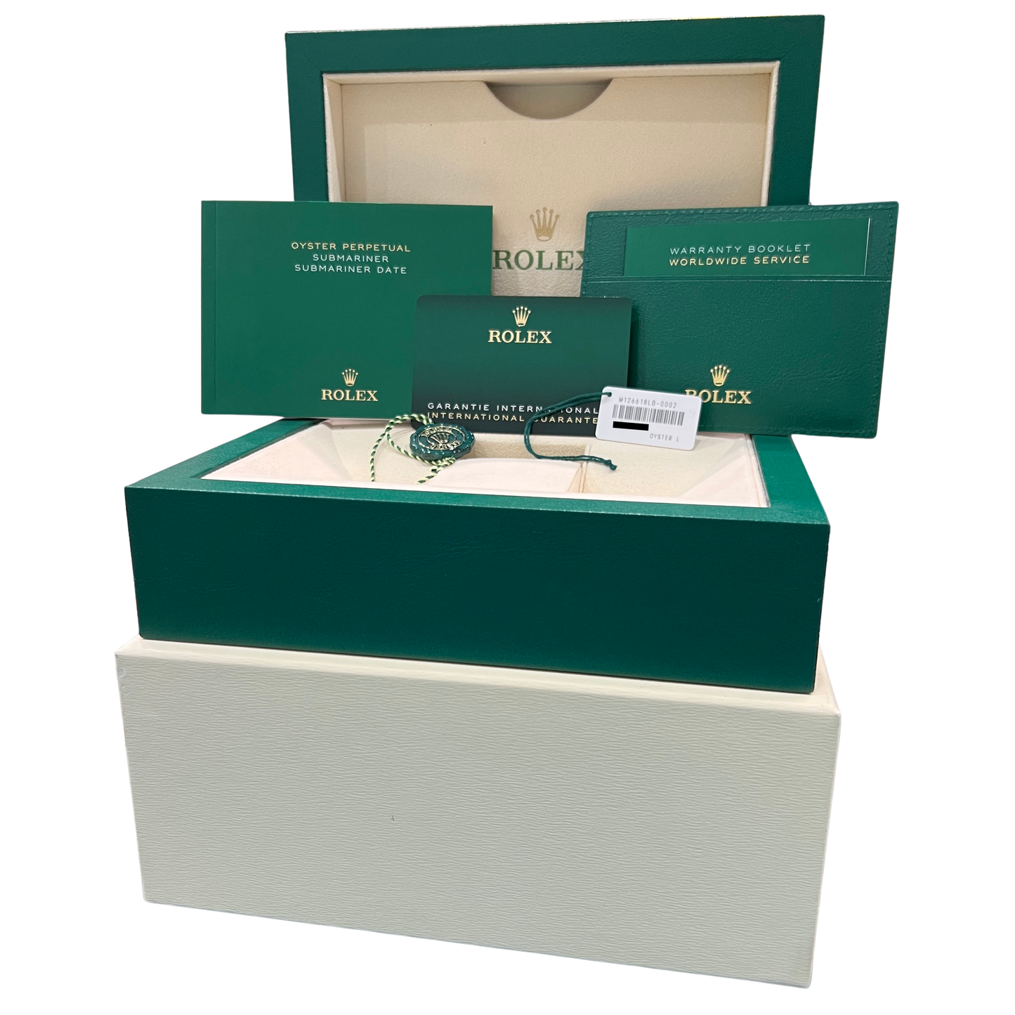 2024 PAPERS Rolex Submariner Date BLUE 18K Yellow Gold 41mm 126618 LB Watch BOX