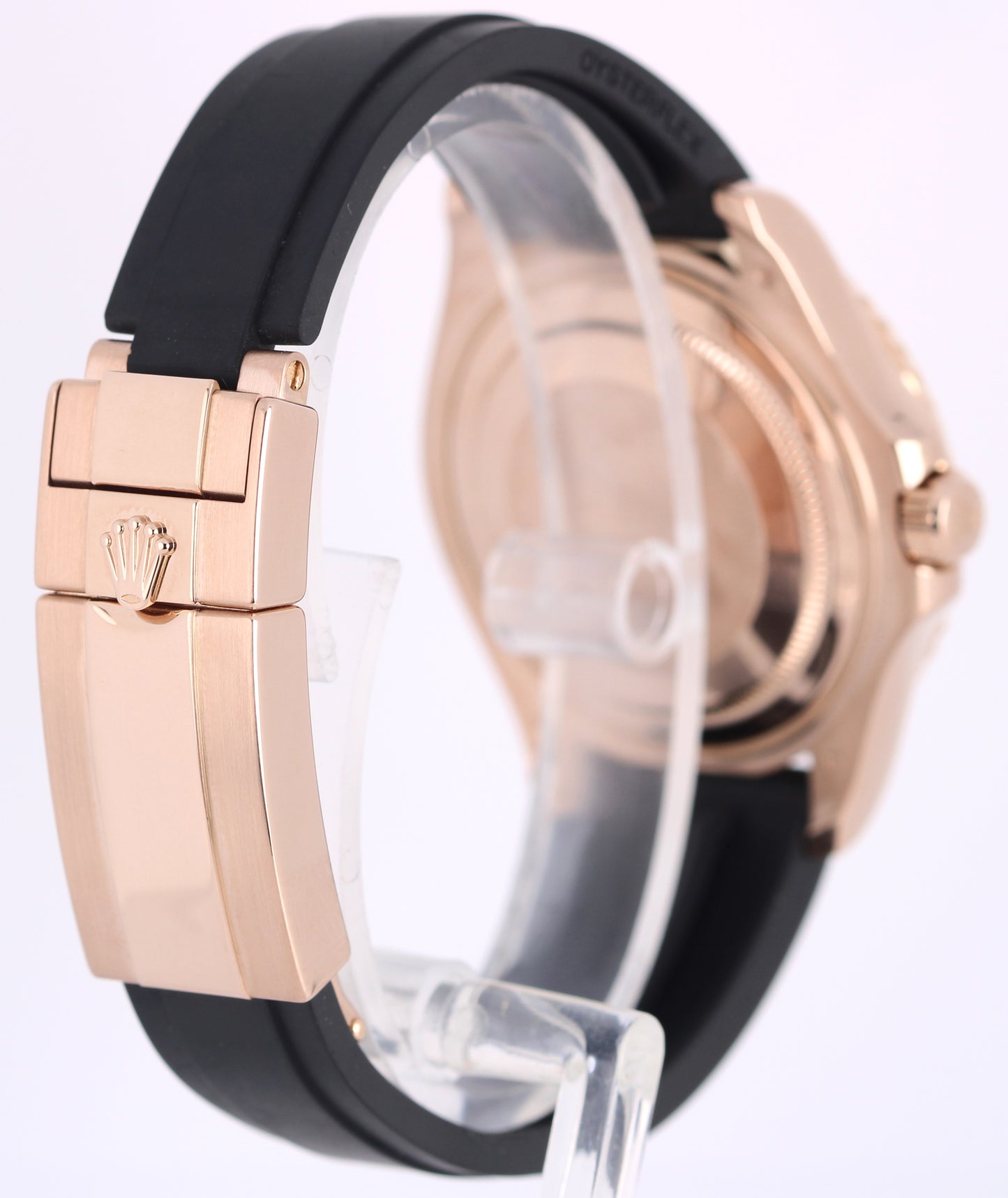 Rolex Yacht-Master 18k Rose Gold DIAMND PAVE 37mm RAINBOW GEMSTONE 268655