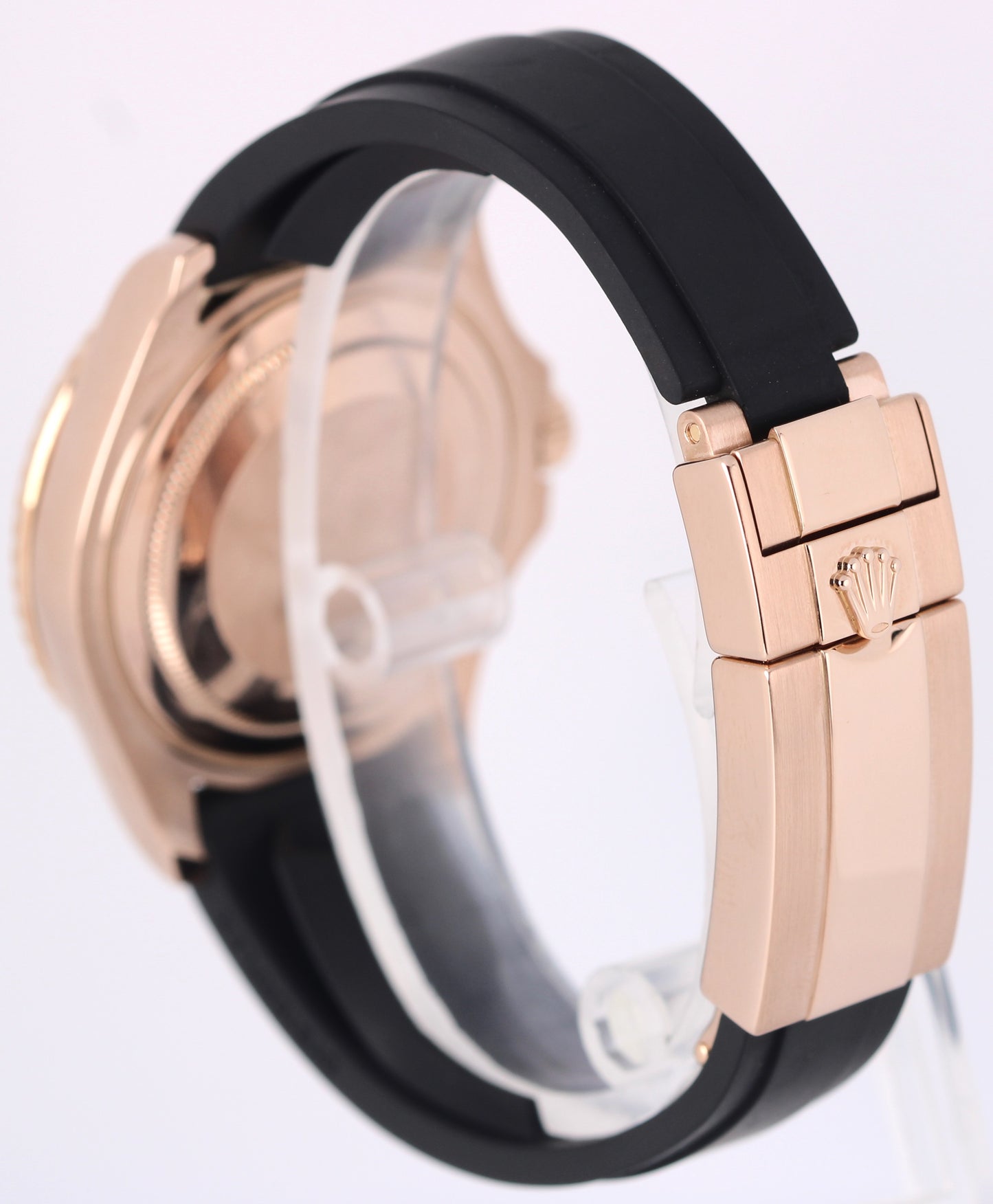 Rolex Yacht-Master 18k Rose Gold DIAMND PAVE 37mm RAINBOW GEMSTONE 268655