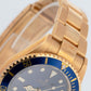 MINT UNPOL. PAPERS Rolex Submariner Date BLUE 18K NO-HOLES REHAUT 40mm 16618 BOX