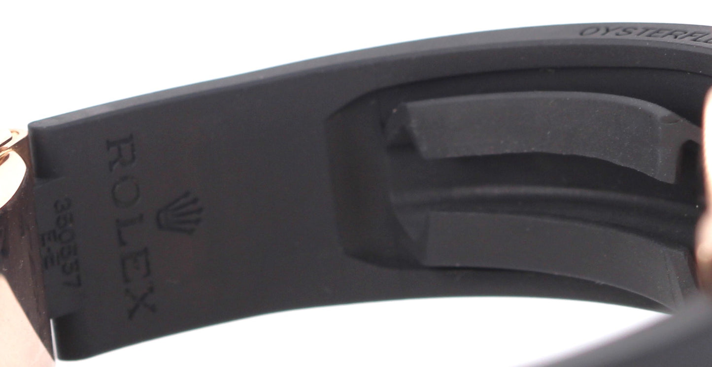 Rolex Yacht-Master 18k Rose Gold DIAMND PAVE 37mm RAINBOW GEMSTONE 268655