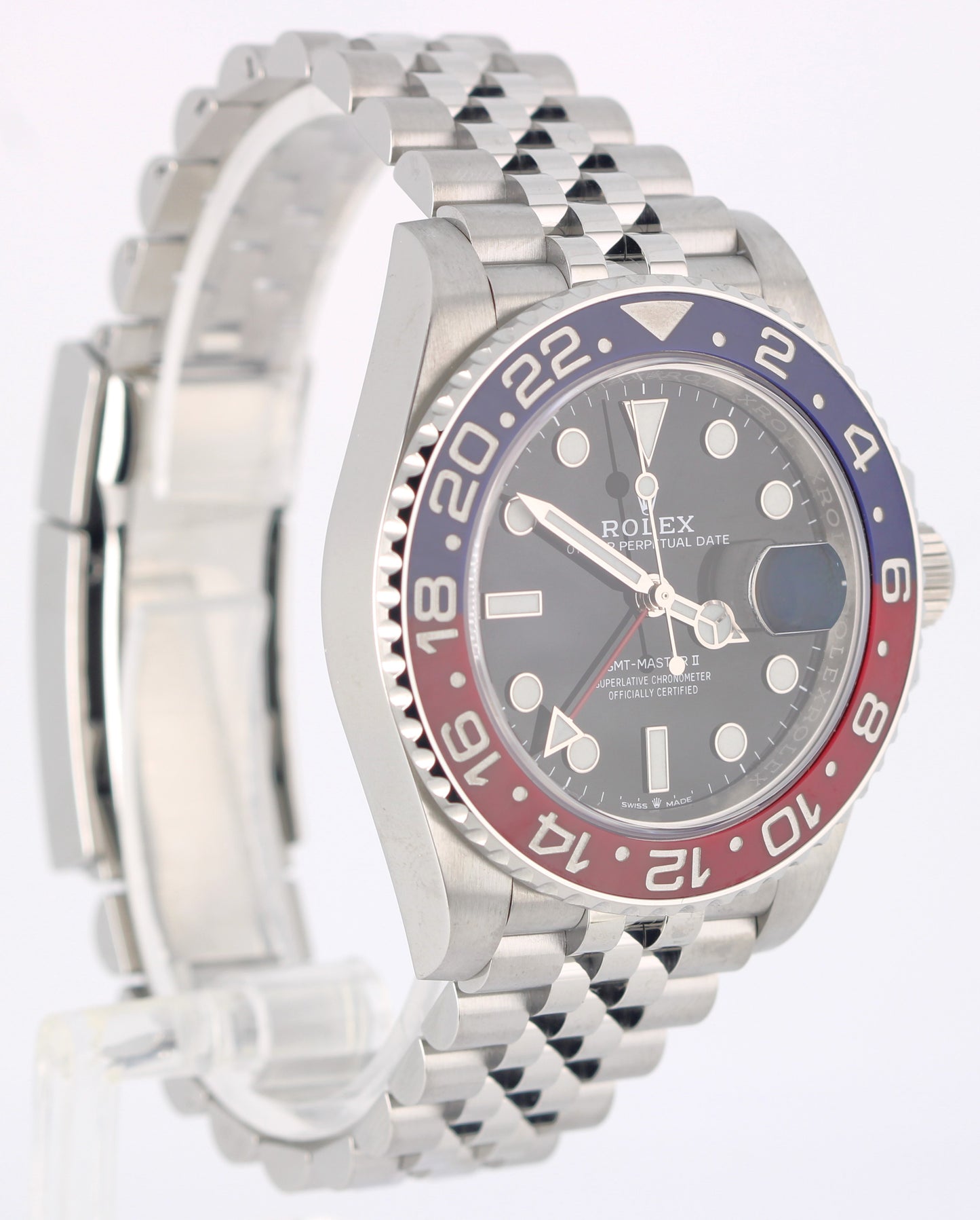 2022 PAPERS Rolex GMT-Master II PEPSI Red Blue Black 40mm 126710 BLRO Watch BOX