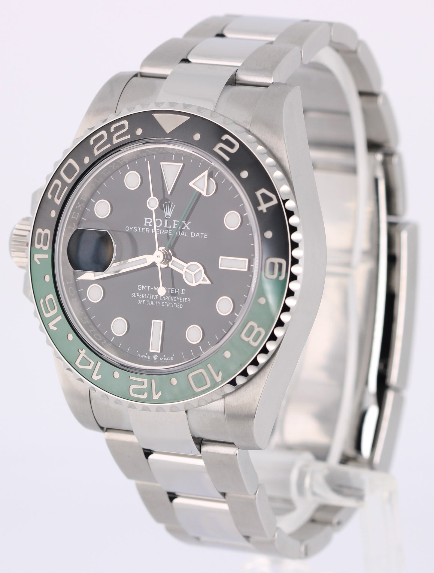 2023 PAPERS Rolex GMT-Master II SPRITE Green Black 40mm 126720 VTNR Watch BOX