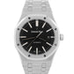 PAPERS Audemars Piguet Royal Oak BLACK 41mm Stainless Steel Watch 15400ST BOX