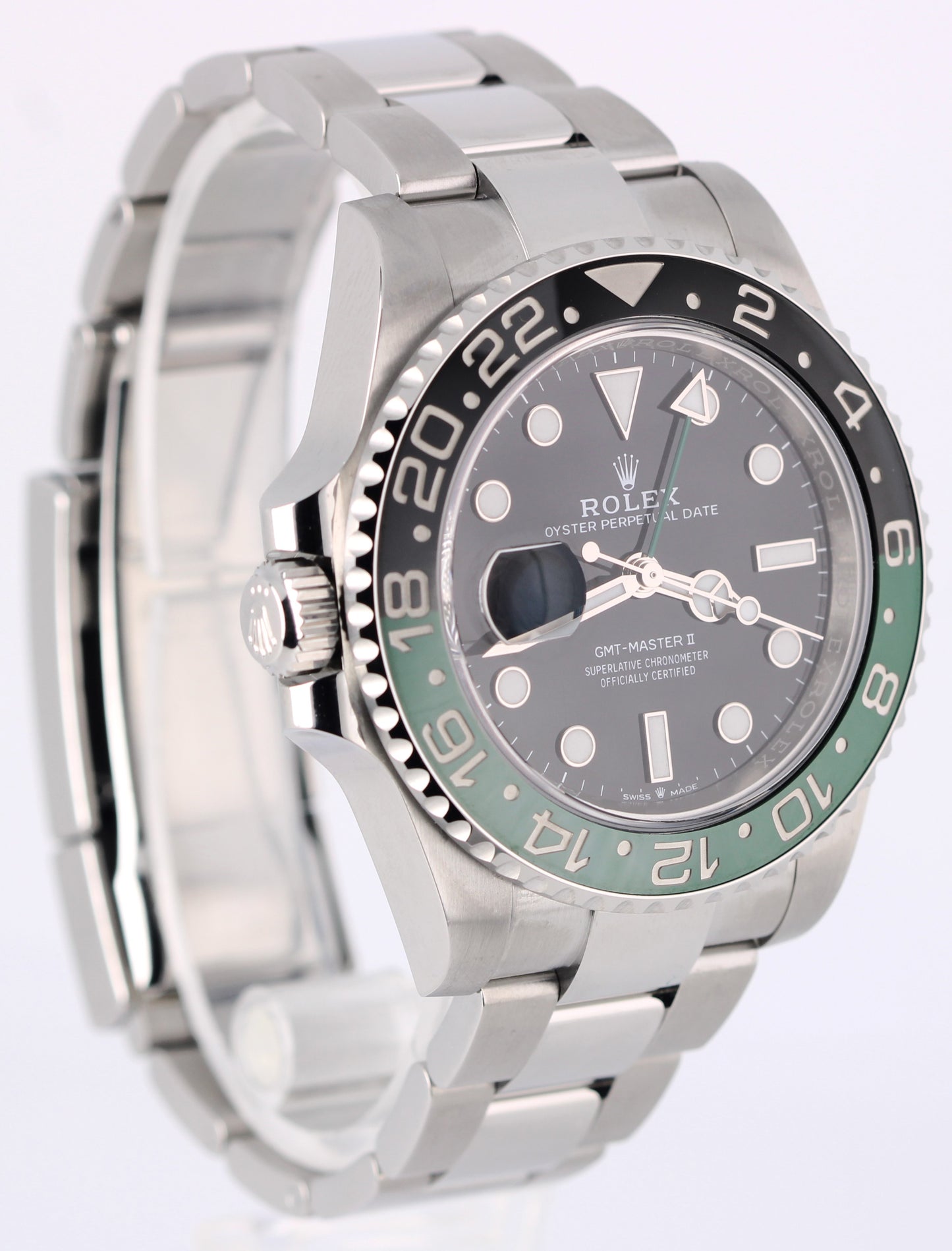 2023 PAPERS Rolex GMT-Master II SPRITE Green Black 40mm 126720 VTNR Watch BOX