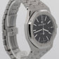 PAPERS Audemars Piguet Royal Oak BLACK 41mm Stainless Steel Watch 15400ST BOX
