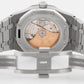 PAPERS Audemars Piguet Royal Oak BLACK 41mm Stainless Steel Watch 15400ST BOX