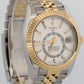 2023 PAPERS Rolex Sky-Dweller WHITE 18K Gold Stainless JUBILEE 42mm 326933 BOX