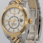 2023 PAPERS Rolex Sky-Dweller WHITE 18K Gold Stainless JUBILEE 42mm 326933 BOX