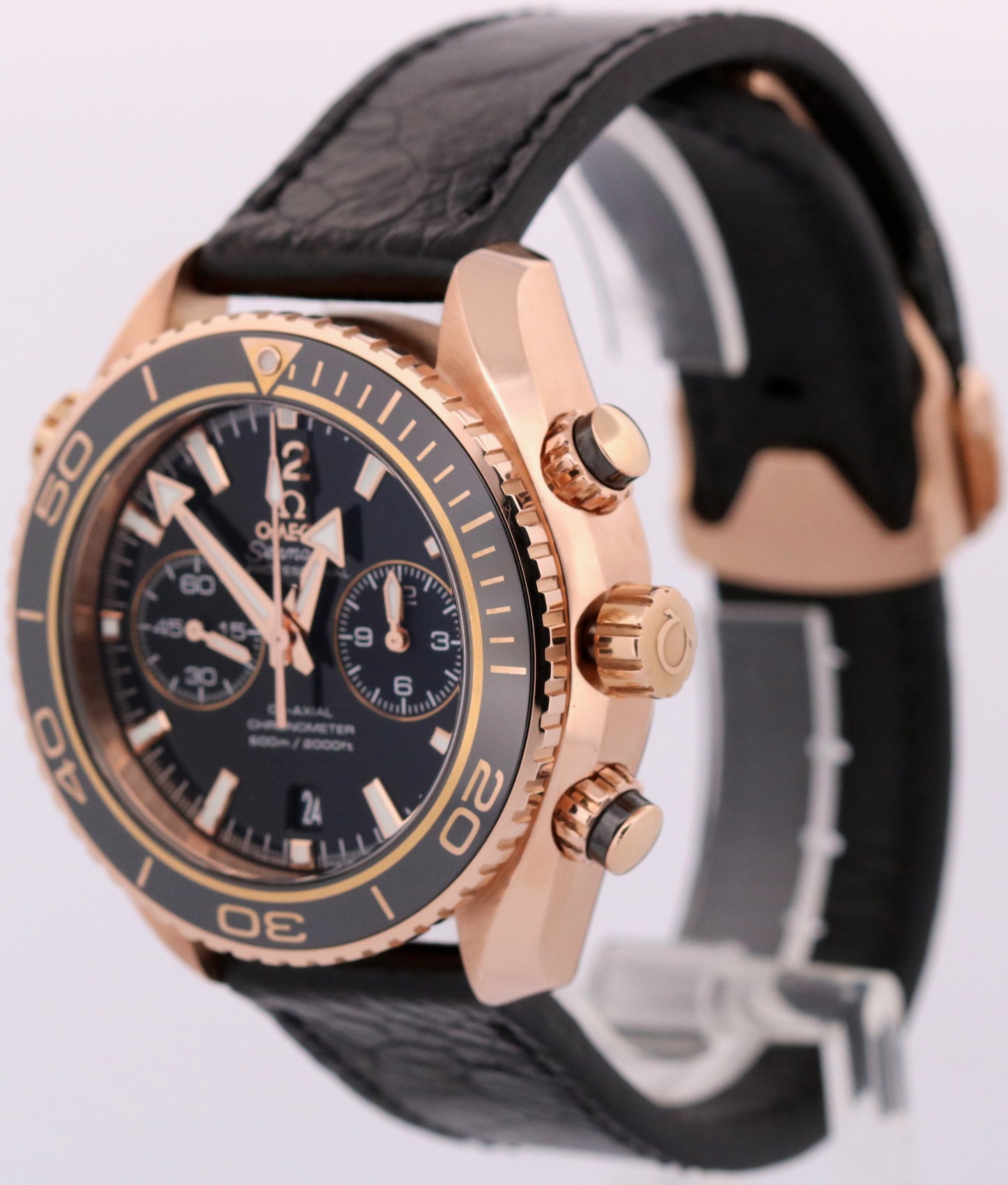 2024 PAPERS Omega Seamaster Planet Ocean 600M 18K GOLD 232.63.46.51.01.001 BOX