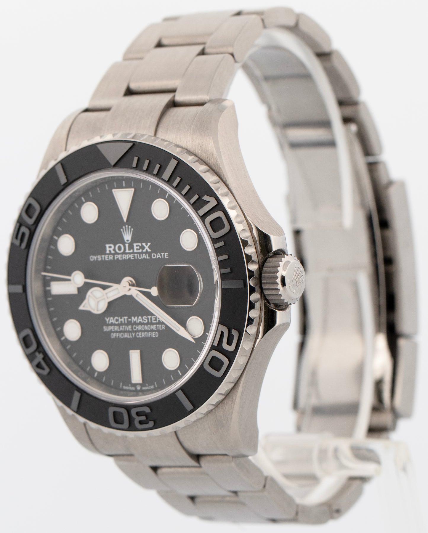 2025 PAPERS Rolex Yacht-Master TITANIUM Ceramic Black Watch 42mm 226627 BOX