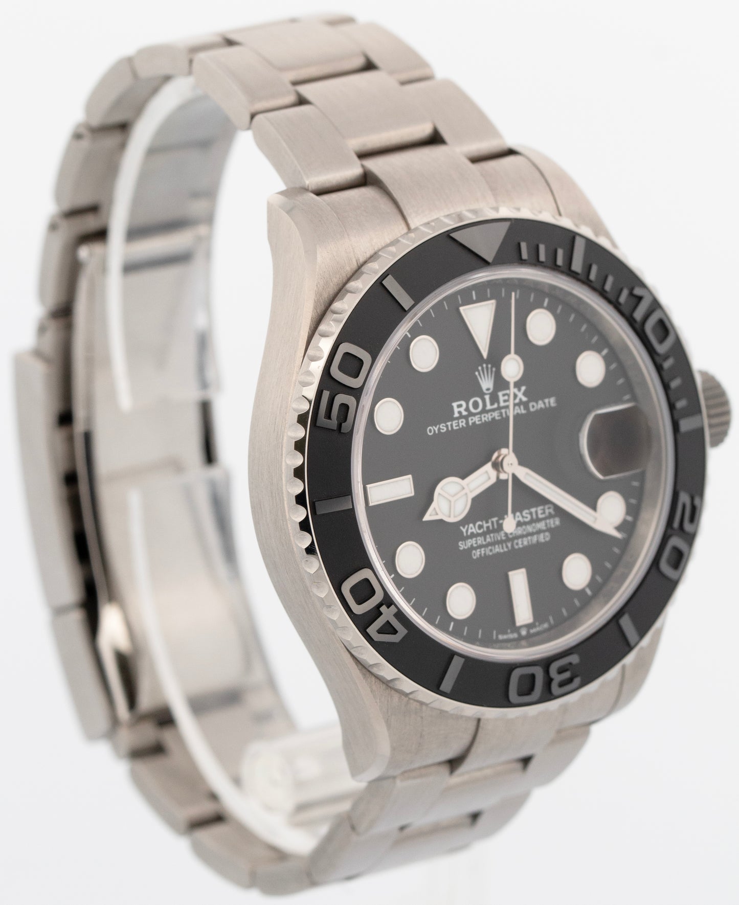 2025 PAPERS Rolex Yacht-Master TITANIUM Ceramic Black Watch 42mm 226627 BOX