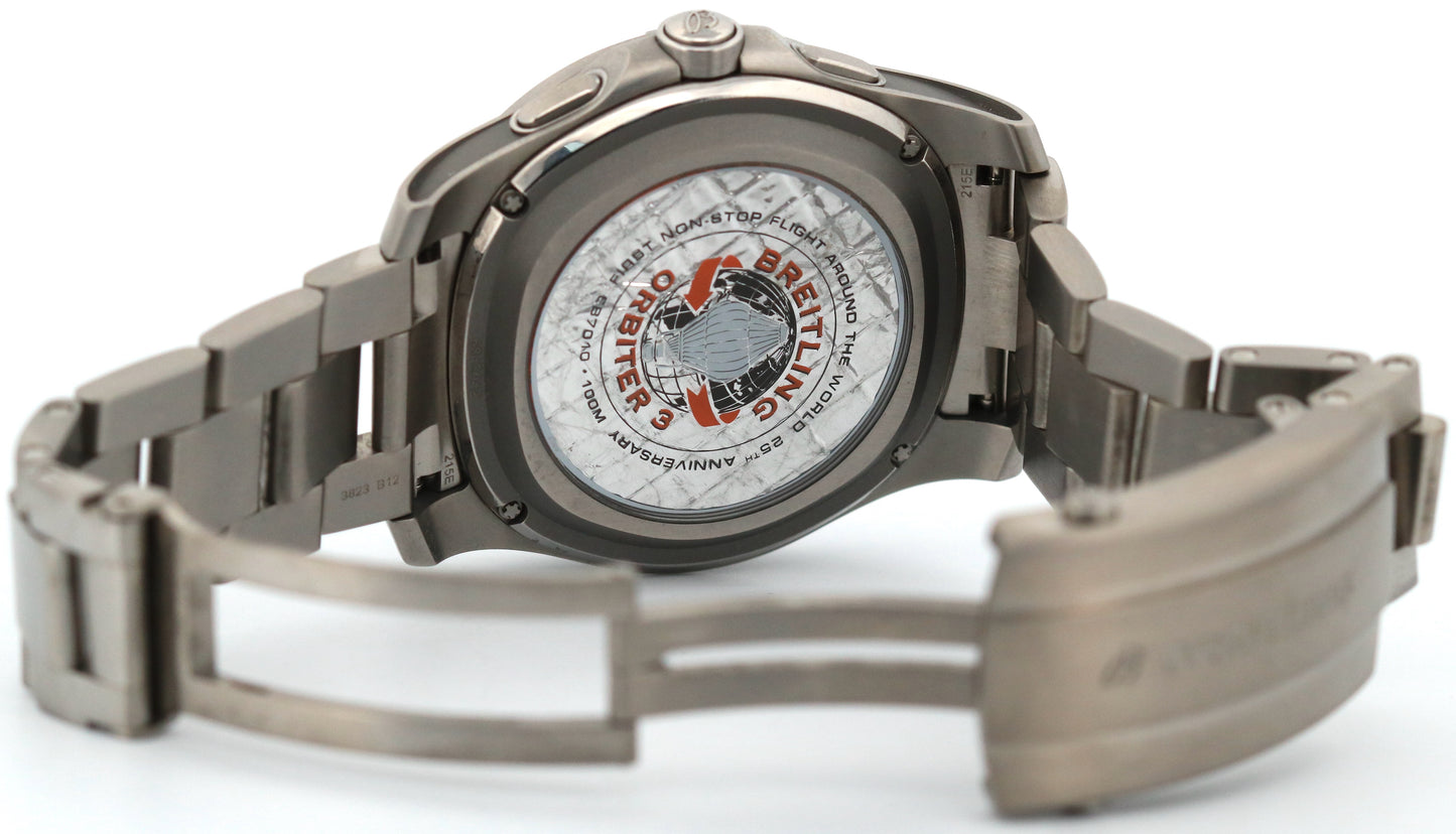 2023 PAPERS Breitling Aerospace B70 Orbiter 43mm TITANIUM SuperQuartz EB7010 BOX