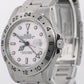 1989 Rolex Explorer II WHITE Stainless Steel CHI CHI DI MAIS 40mm Watch 16570