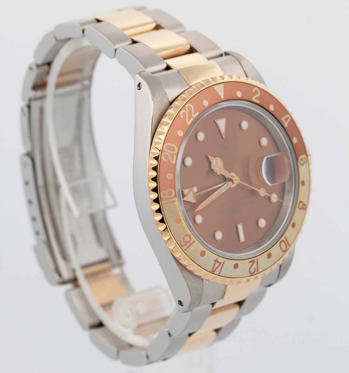 PAPERS Rolex GMT-Master II ROOT BEER Brown Two-Tone 40mm 16713 Watch BOX