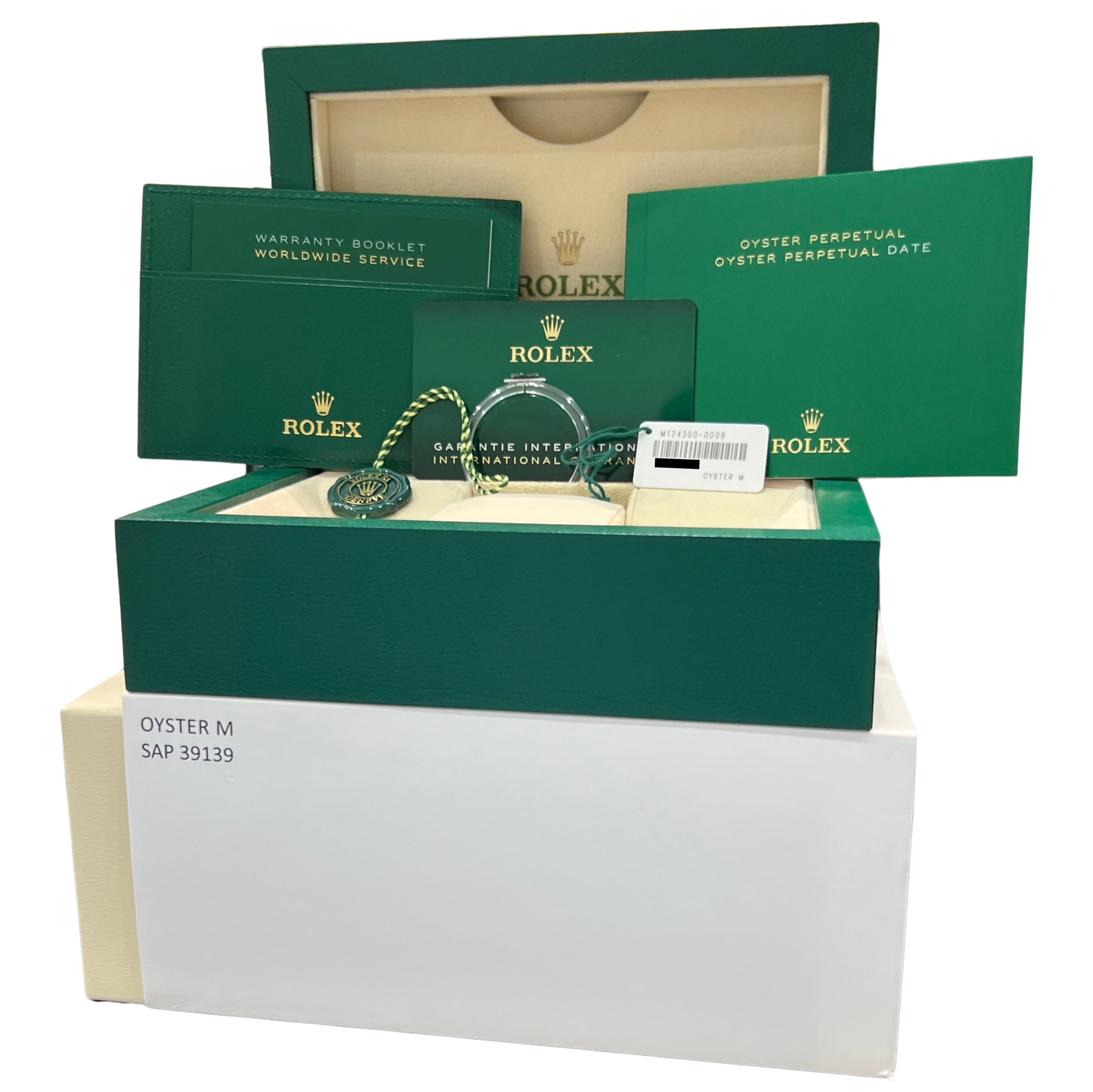 2023 PAPERS Rolex Oyster Perpetual CELEBRATION Steel 41mm 124300 Watch BOX
