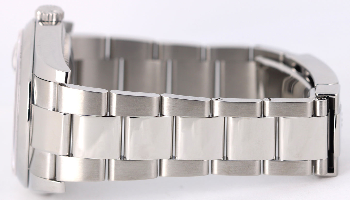 Rolex DateJust Stainless Steel BLACK CONCENTRIC RED ROULETTE 36mm 116200 Watch