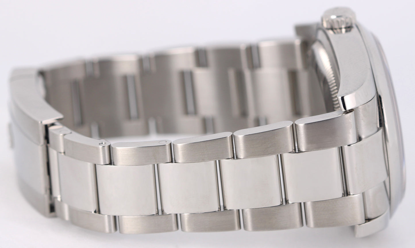 Rolex DateJust Stainless Steel BLACK CONCENTRIC RED ROULETTE 36mm 116200 Watch