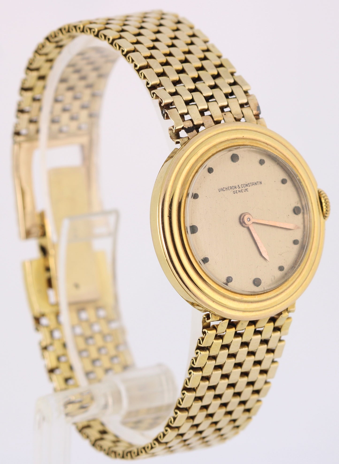 VINTAGE 1940's Vacheron Constantin Ultra Thin 18k 14k Gold Champagne 30mm Watch