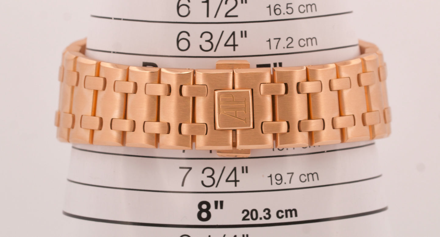 MINT Audemars Piguet Royal Oak Offshore BRICK 18K Rose Gold GRAY 42mm 26470OR