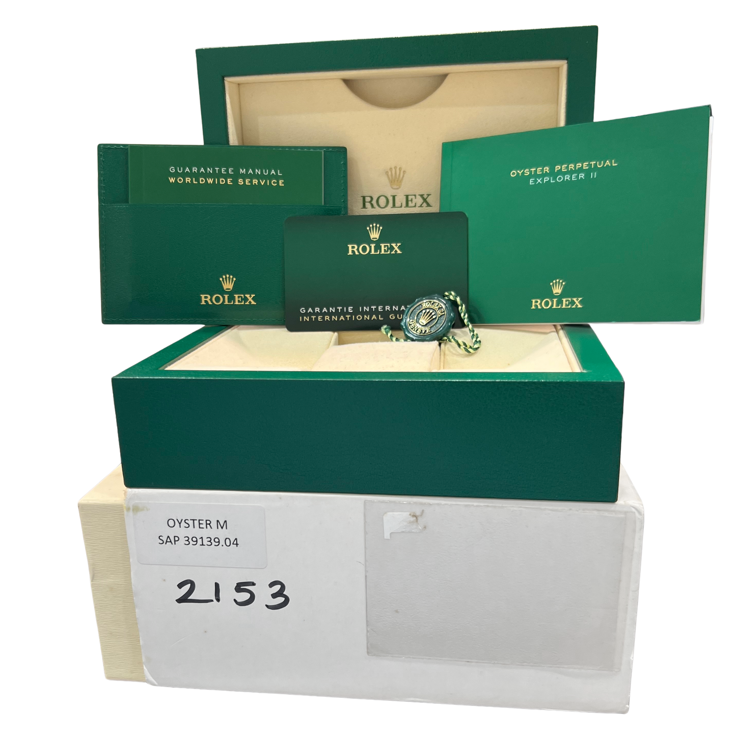 2023 PAPERS Rolex Explorer II WHITE Stainless Steel 42mm 226570 Watch BOX