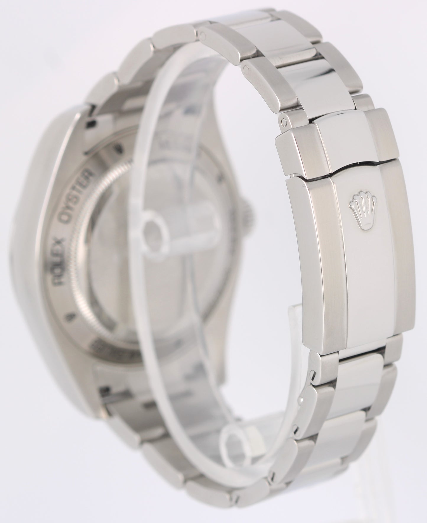 Rolex Milgauss Stainless Steel Black Green Crystal 40mm 116400 Oyster Watch