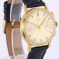 VINTAGE Zenith Chronograph Doctor's Pulsations 18k Yellow Gold Silver 35mm Watch