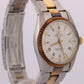 1978 Rolex Oyster Perpetual Date 34mm WHITE ROMAN 18K Gold Steel OYSTER 1505