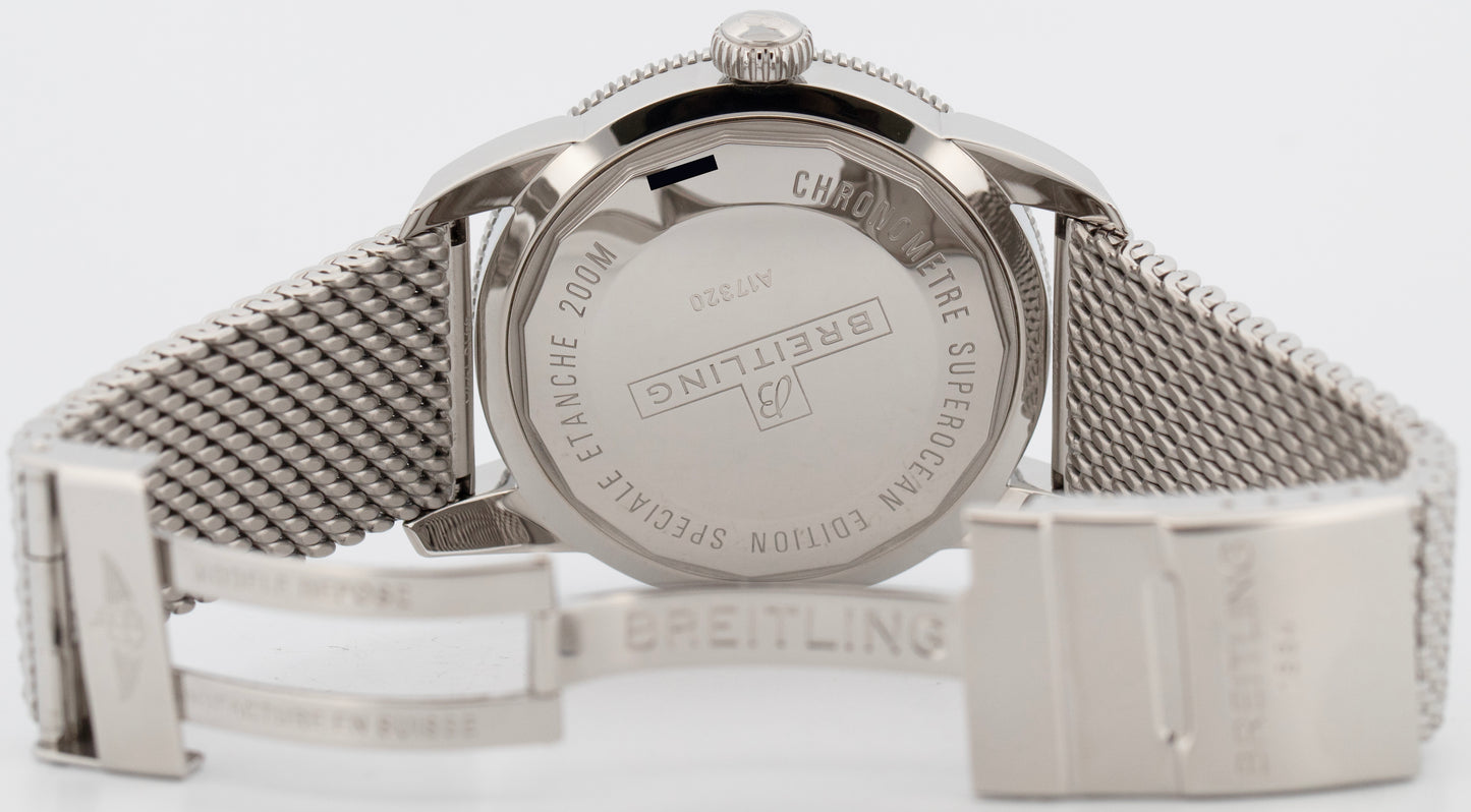 PAPERS Breitling SuperOcean Heritage White Steel 46mm Automatic Watch A17320