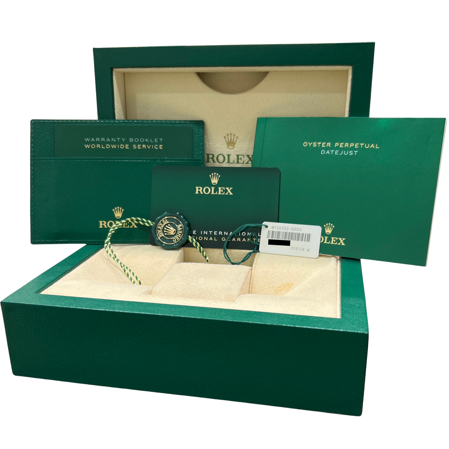 2023 PAPERS Rolex DateJust 41 SILVER Stainless Steel 41mm 126300 Watch BOX