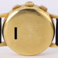 VINTAGE Zenith Chronograph Doctor's Pulsations 18k Yellow Gold Silver 35mm Watch