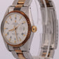 1978 Rolex Oyster Perpetual Date 34mm WHITE ROMAN 18K Gold Steel OYSTER 1505