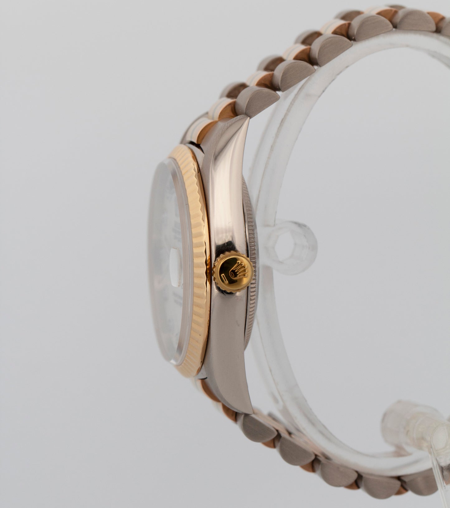 Rolex Day-Date TRIDOR 18K White Gold Rose Yellow DIAMOND 36mm 18239 BIC Watch