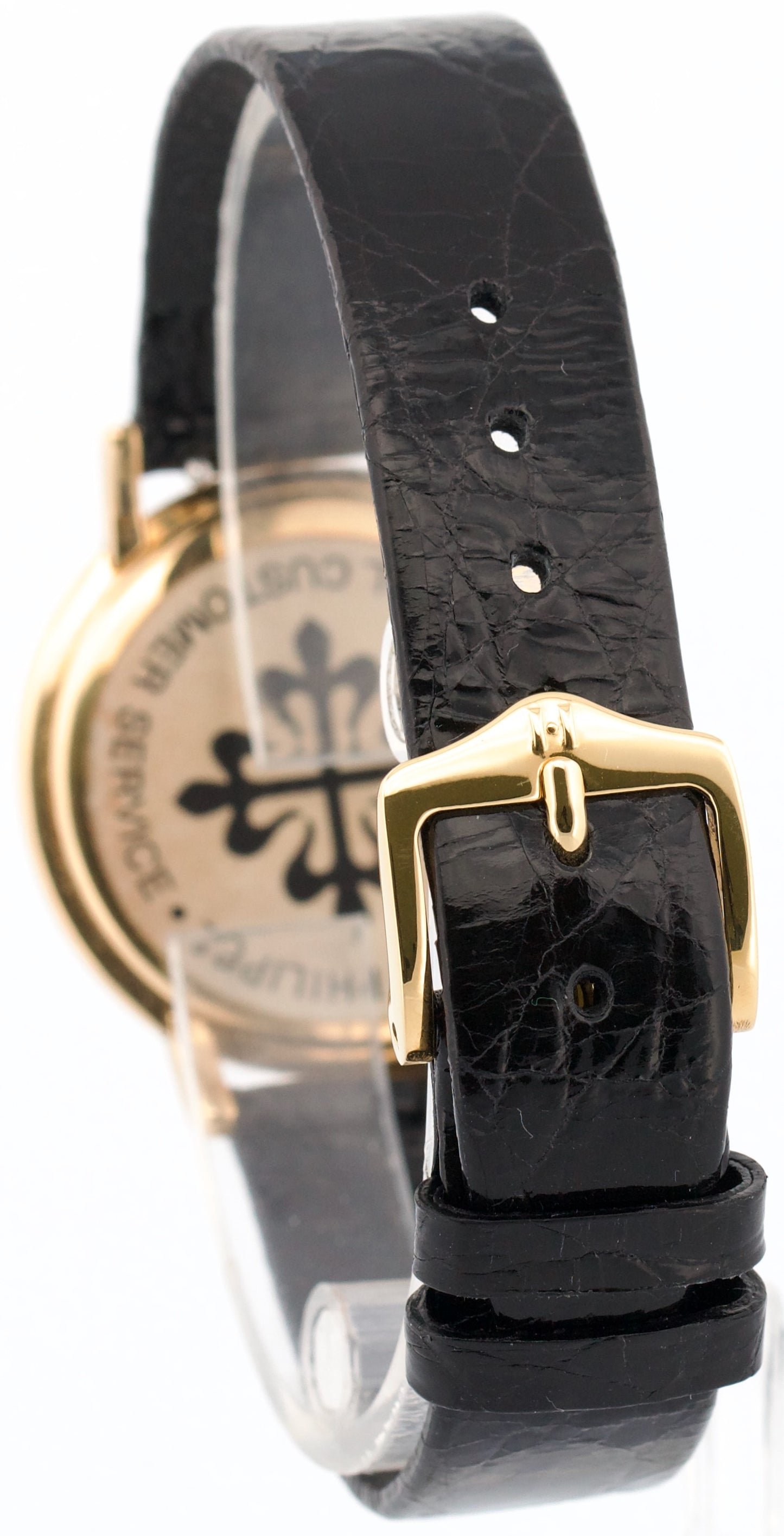Patek Philippe Calatrava 32mm DISCO VOLANTE Ivory Manual 18K Yellow Gold 2594