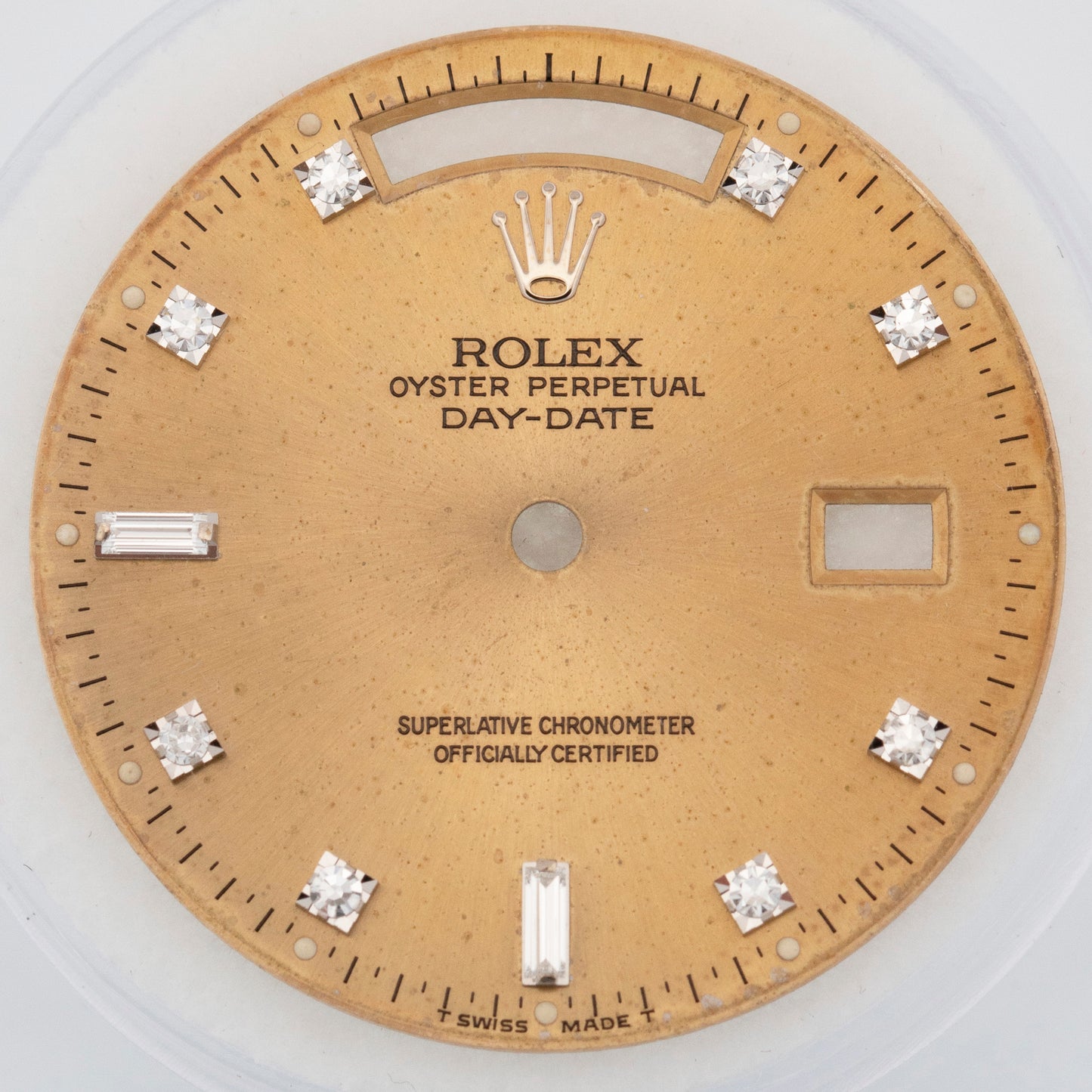 Rolex Day-Date TRIDOR 18K White Gold Rose Yellow DIAMOND 36mm 18239 BIC Watch