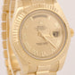 MINT PAPERS Rolex Day-Date II 41mm CHAMPAGNE ROMAN 18K Yellow Gold 218238 BOX
