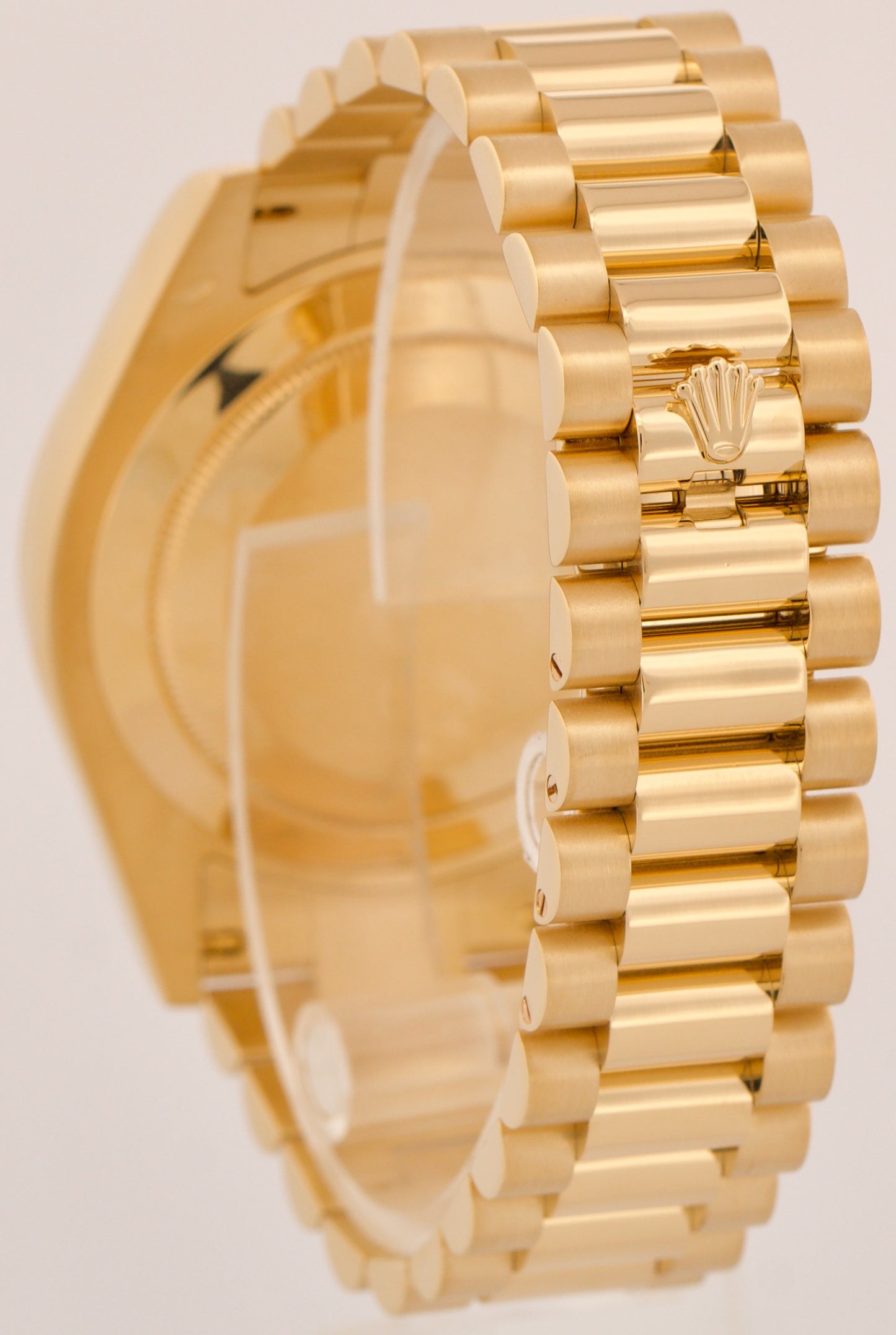 MINT PAPERS Rolex Day-Date II 41mm CHAMPAGNE ROMAN 18K Yellow Gold 218238 BOX