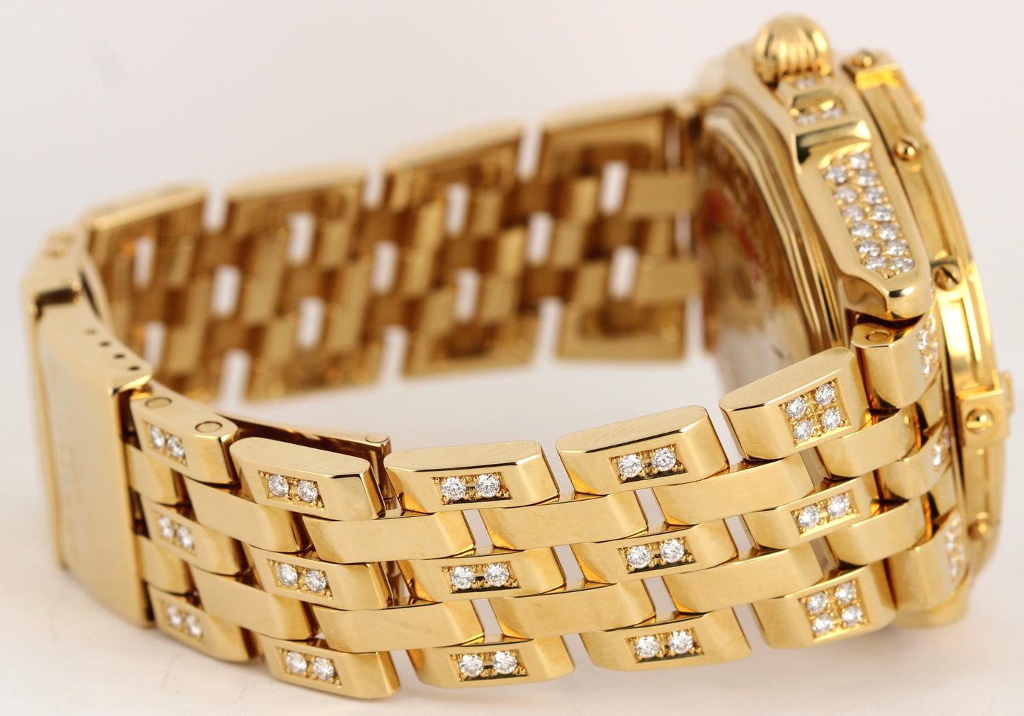 RARE Breitling Headwind PAPERS 18k Yellow Gold DIAMOND 44mm K45355 Watch BOX