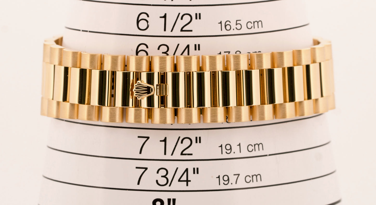 MINT PAPERS Rolex Day-Date II 41mm CHAMPAGNE ROMAN 18K Yellow Gold 218238 BOX