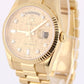 Rolex Day-Date President 18k Gold Champagne DIAMOND JUBILEE 36mm 118238 Watch