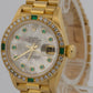 2024 RSC Rolex DateJust President FACTORY MOP EMERALD DIAMOND 18K 26mm 69078